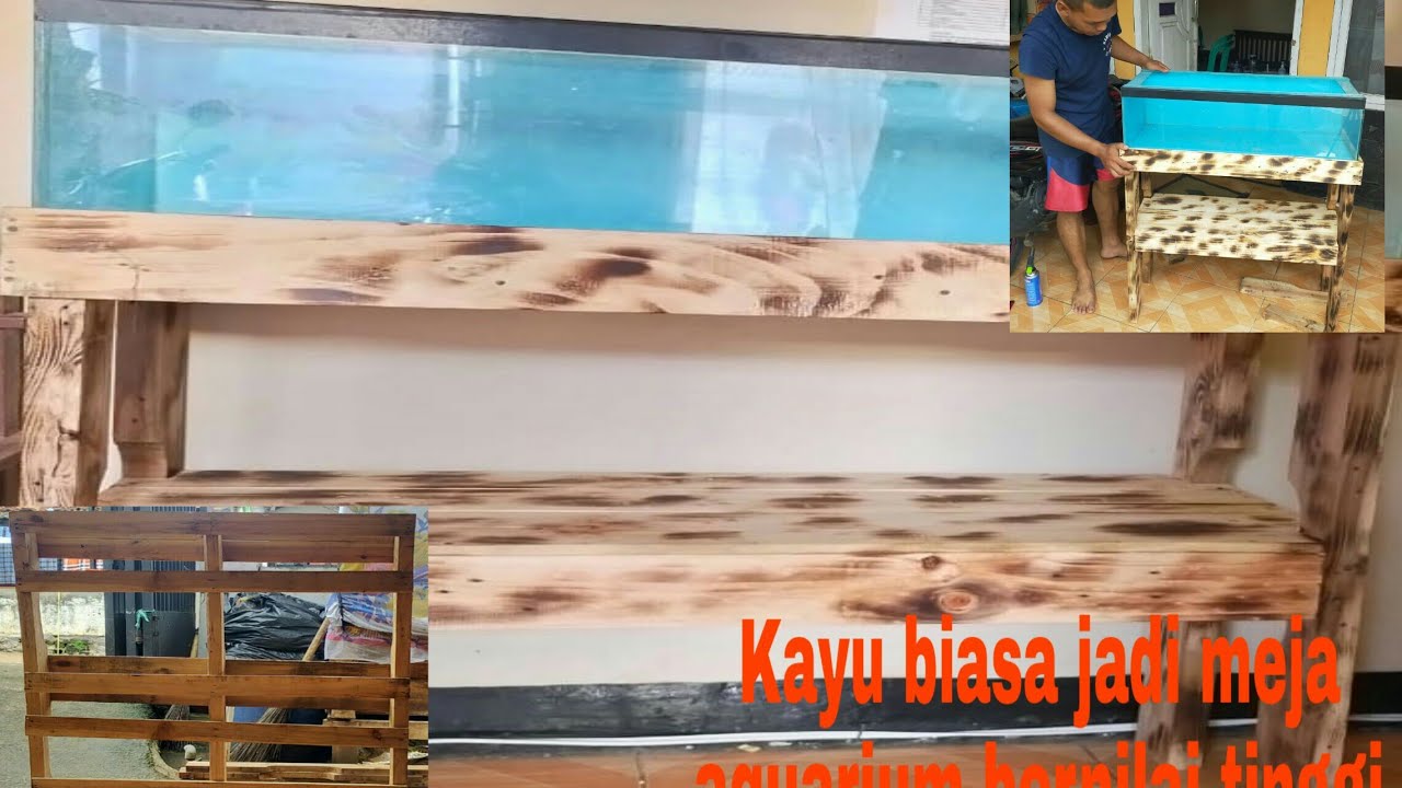 Detail Meja Aquarium Dari Kayu Bekas Nomer 3