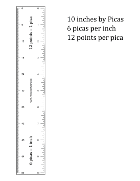 Detail Pica Ruler Printable Nomer 2