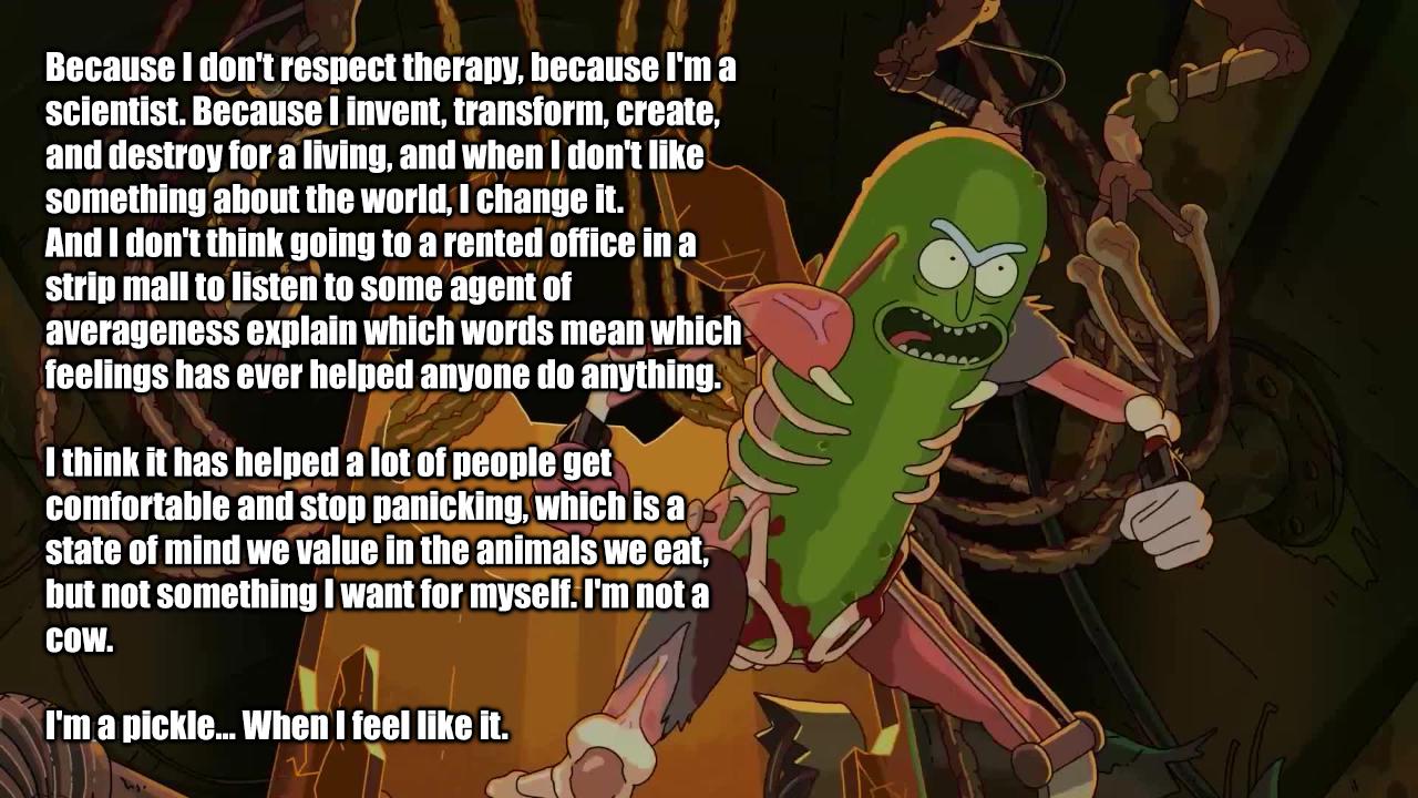 Detail Pickle Rick Quotes Nomer 5