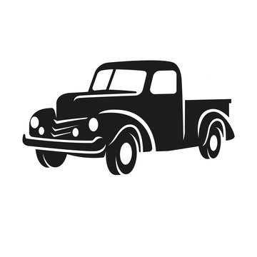 Detail Pickup Truck Silhouette Clip Art Nomer 37