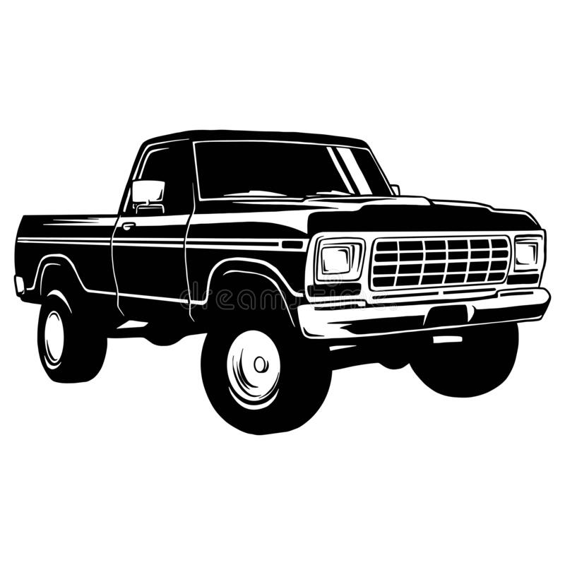 Detail Pickup Truck Silhouette Clip Art Nomer 48