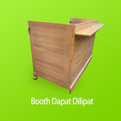 Detail Meja Booth Kayu Nomer 40