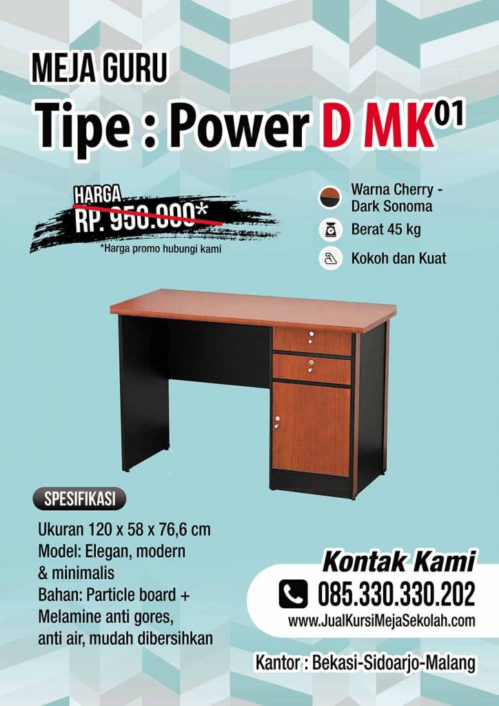 Detail Meja Guru Minimalis Nomer 4