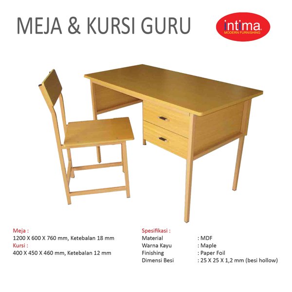 Detail Meja Guru Minimalis Nomer 48