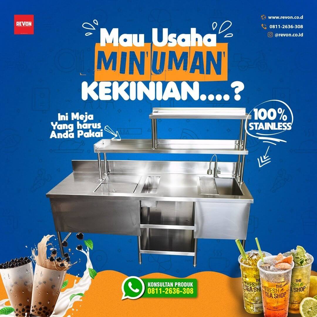 Detail Meja Jualan Es Kekinian Nomer 13