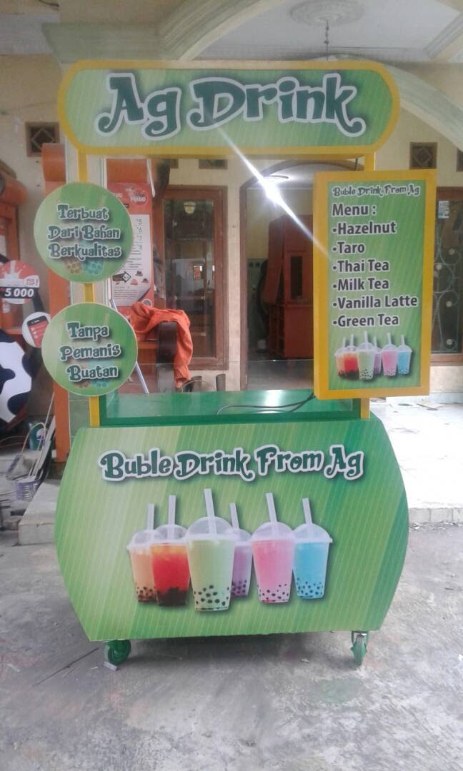 Detail Meja Jualan Pop Ice Dari Kayu Nomer 40