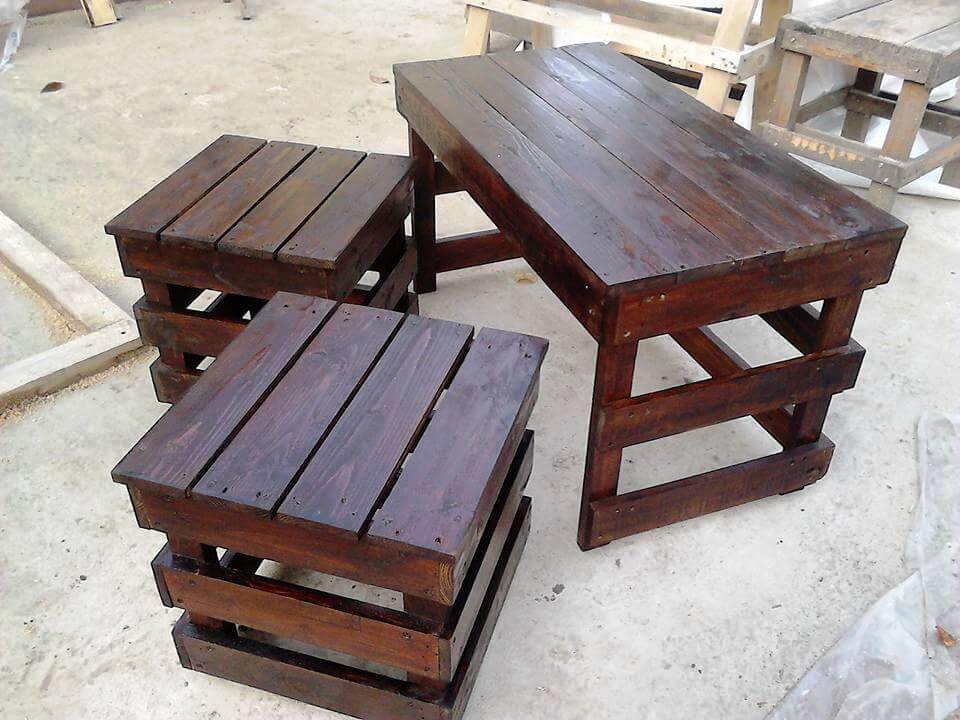 Detail Meja Kopi Pallet Nomer 47