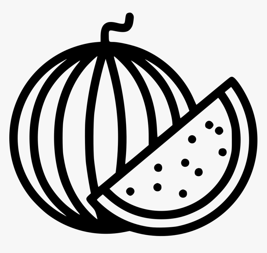 Detail Melon Clipart Black And White Nomer 5