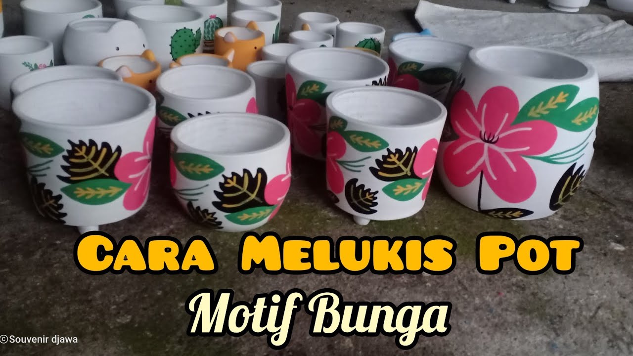 Detail Melukis Vas Bunga Tanah Liat Nomer 2