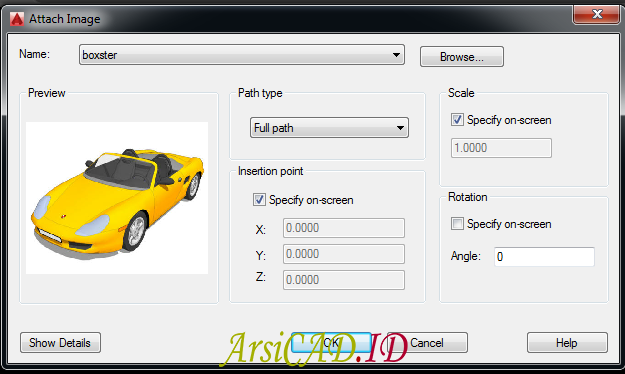 Detail Memasukkan Gambar Diautocad Nomer 2