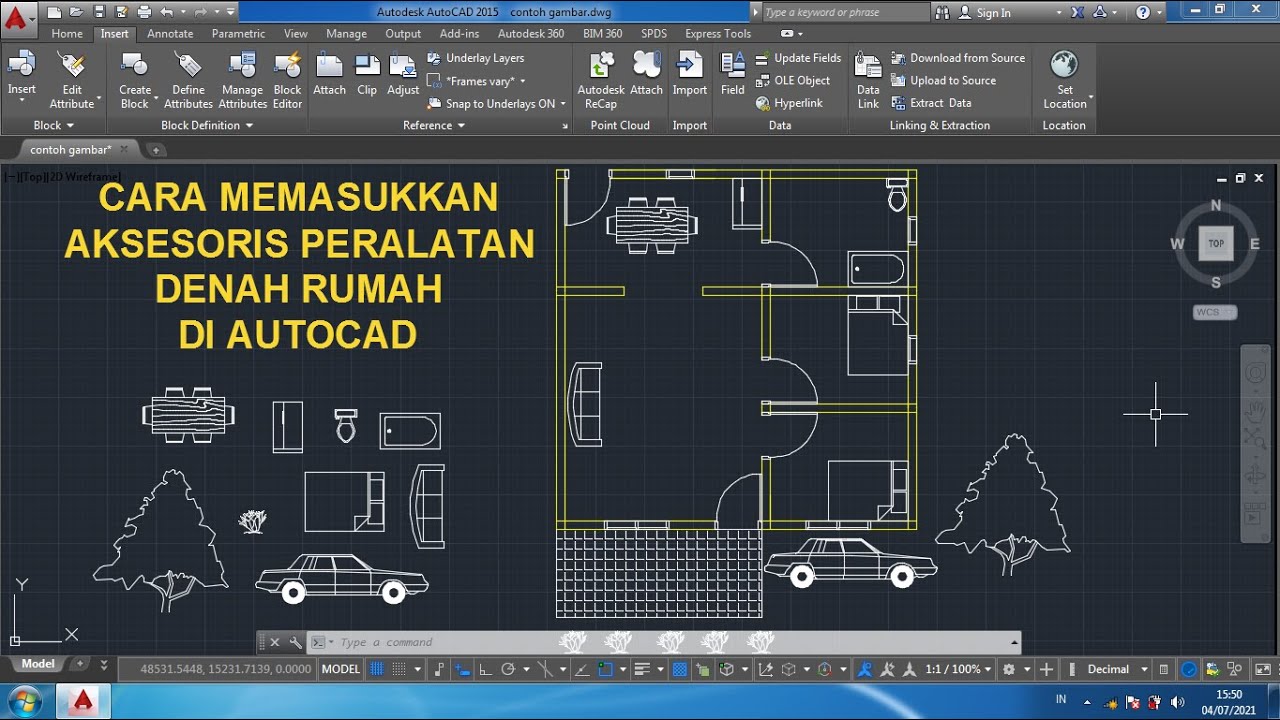 Detail Memasukkan Gambar Ke Autocad Nomer 46