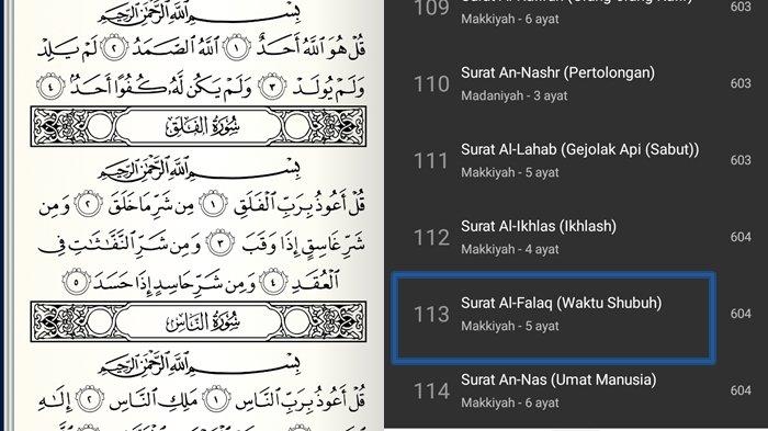 Detail Membaca Surat Al Falaq Nomer 10