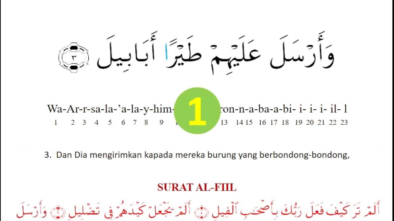 Detail Membaca Surat Al Fiil Nomer 9