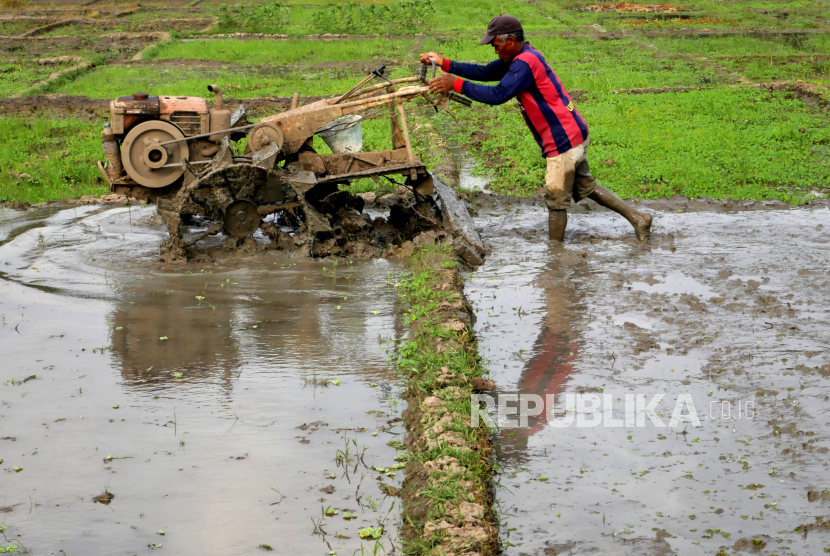 Detail Membajak Sawah Dengan Traktor Nomer 3