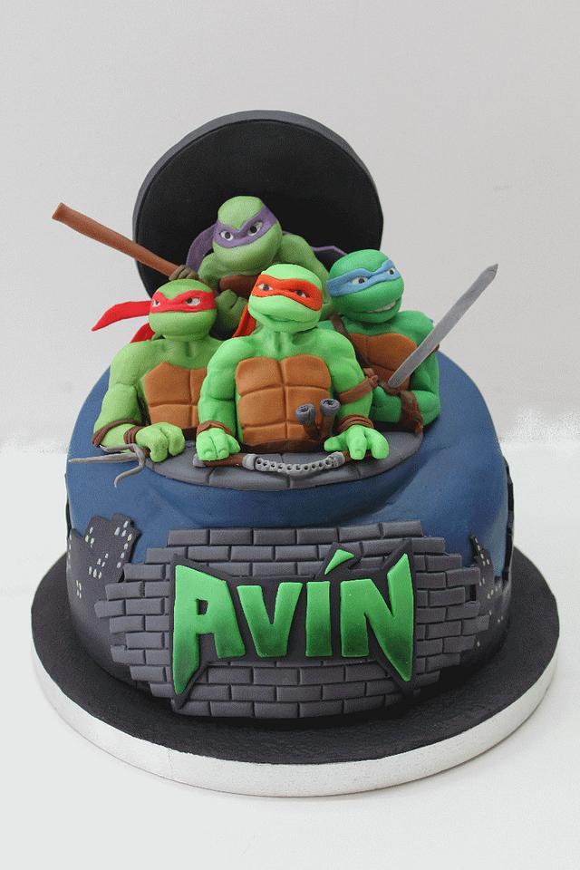 Detail Pics Of Ninja Turtle Cakes Nomer 19