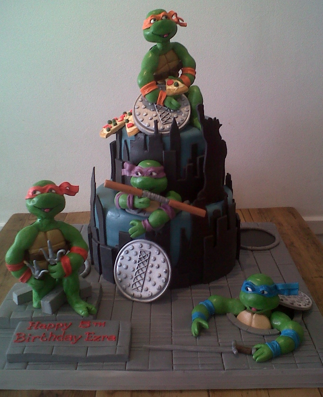 Detail Pics Of Ninja Turtle Cakes Nomer 25