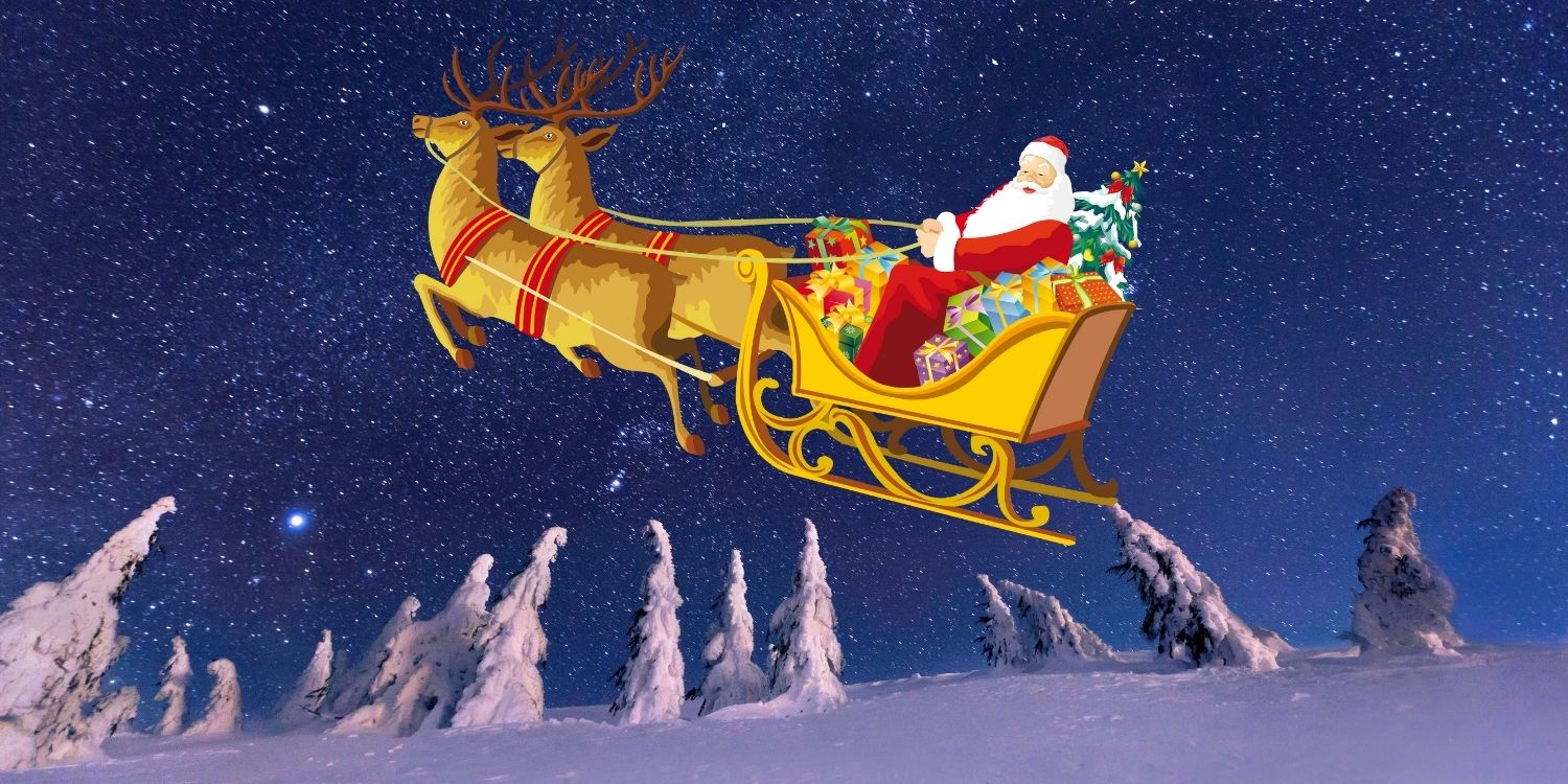 Detail Pics Of Santa Claus And His Reindeer Nomer 38