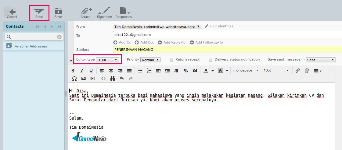 Detail Memberi Gambar Pada Signature Email Nomer 40