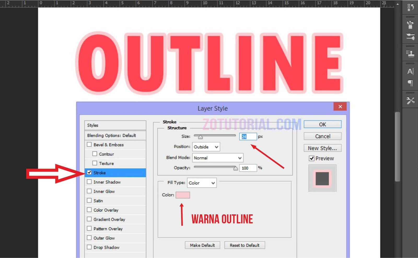 Detail Memberi Outline Pada Gambar Corel Nomer 27