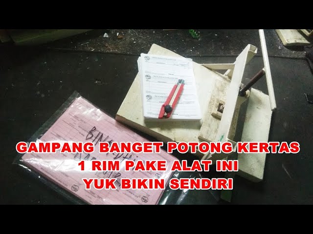 Detail Membuat Alat Pemotong Kertas Sendiri Nomer 5