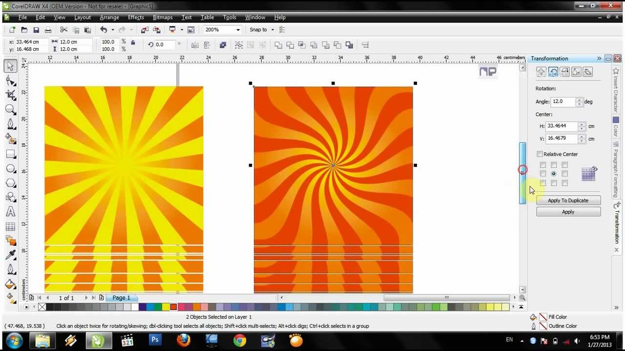 Detail Membuat Background Di Coreldraw Nomer 2
