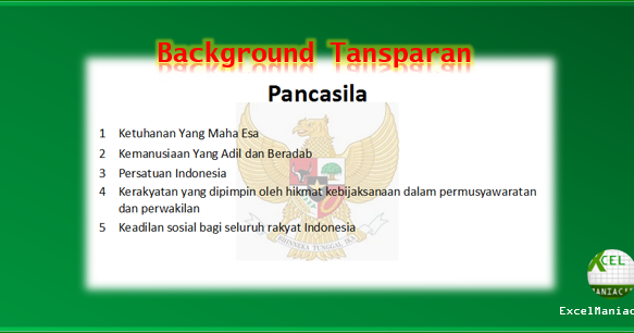 Detail Membuat Background Transparan Di Excel Nomer 2
