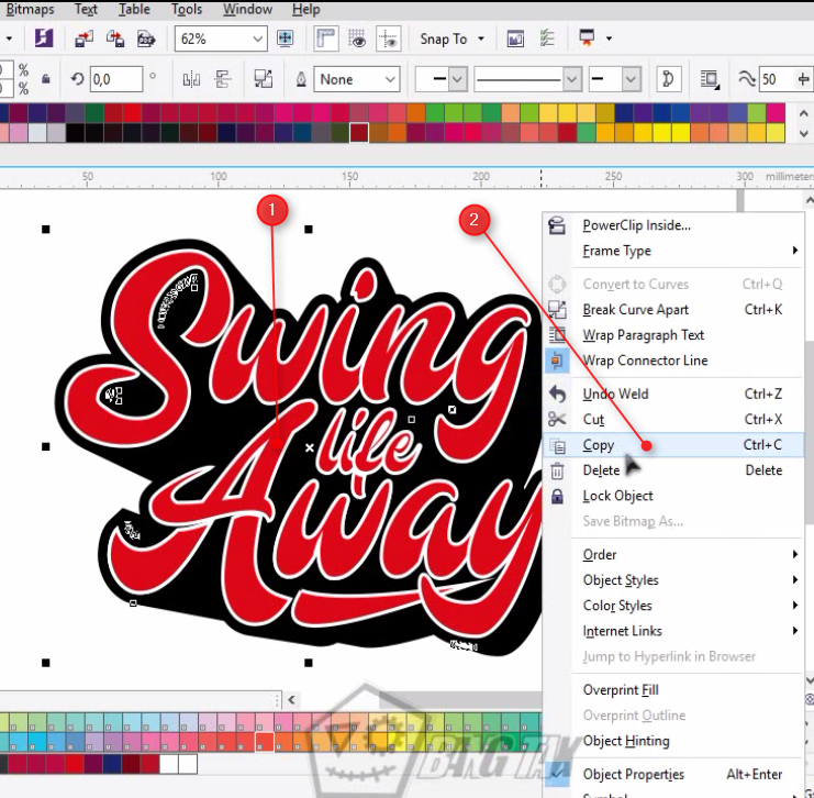 Detail Membuat Background Tulisan Di Coreldraw Nomer 26