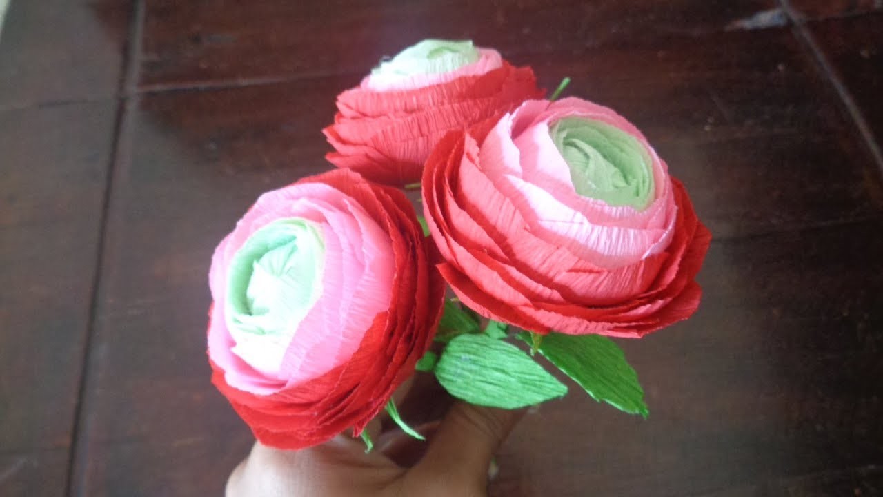 Detail Membuat Bunga Mawar Dari Kertas Krep Nomer 41