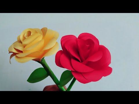 Membuat Bunga Mawar Dari Kertas Origami - KibrisPDR