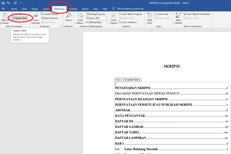 Detail Membuat Daftar Gambar Otomatis Ddaftar Isi Nomer 2