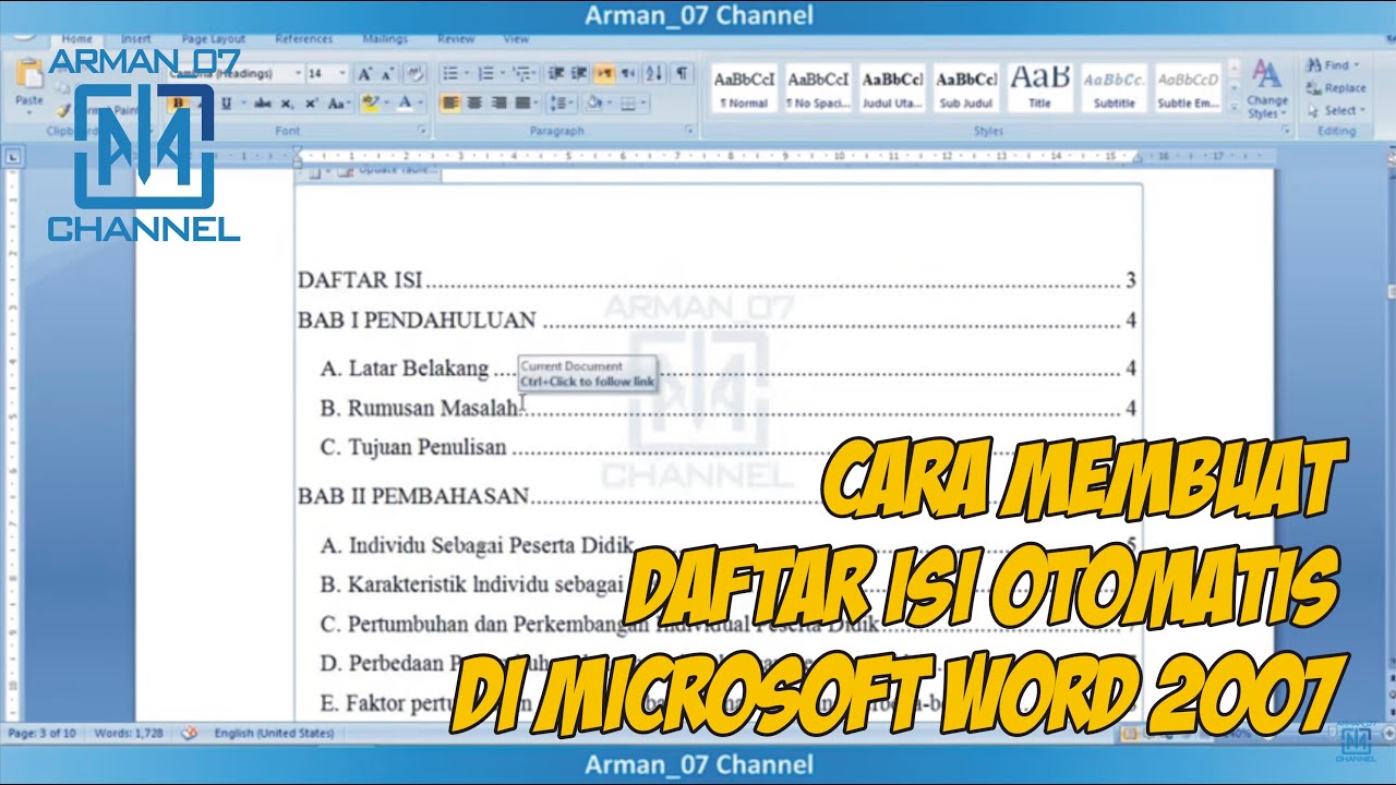 Detail Membuat Daftar Gambar Otomatis Ddaftar Isi Nomer 40