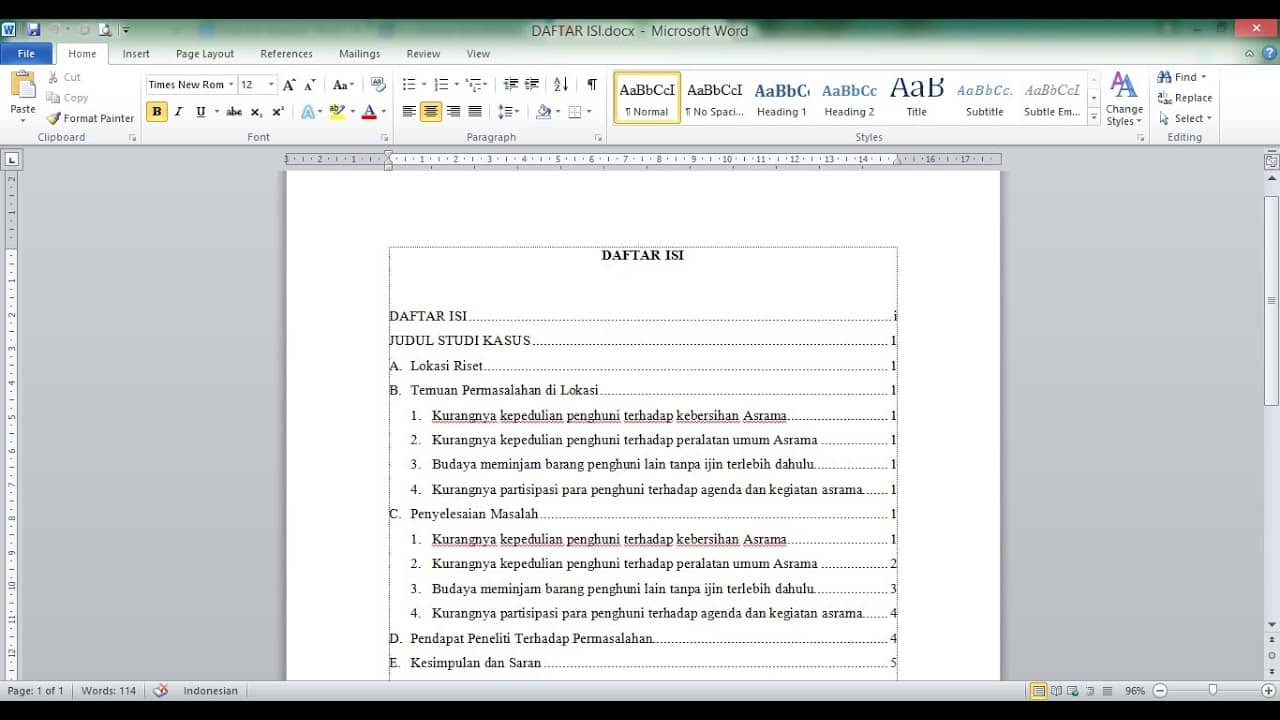 Detail Membuat Daftar Gambar Otomatis Ddaftar Isi Nomer 47