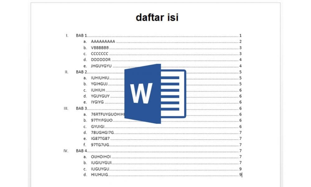 Detail Membuat Daftar Isi Dan Daftar Gambar Otomatis Word Nomer 41