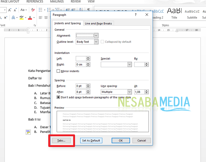 Detail Membuat Daftar Isi Dan Daftar Gambar Otomatis Word Nomer 47