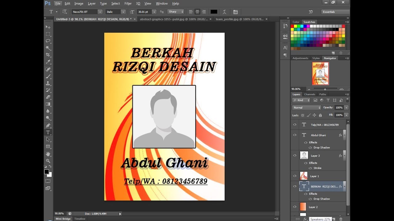 Detail Membuat Desain Id Card Nomer 13