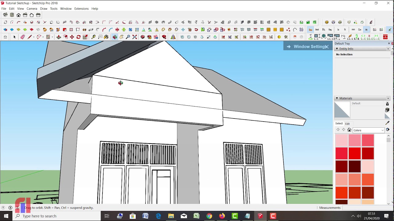 Detail Membuat Desain Rumah Dengan Sketchup Nomer 19
