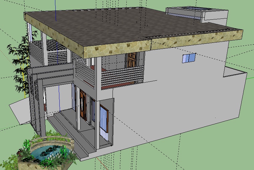 Detail Membuat Desain Rumah Dengan Sketchup Nomer 33