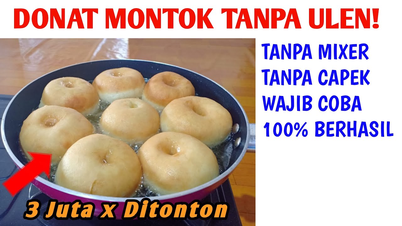 Detail Membuat Donat Tanpa Mixer Nomer 16