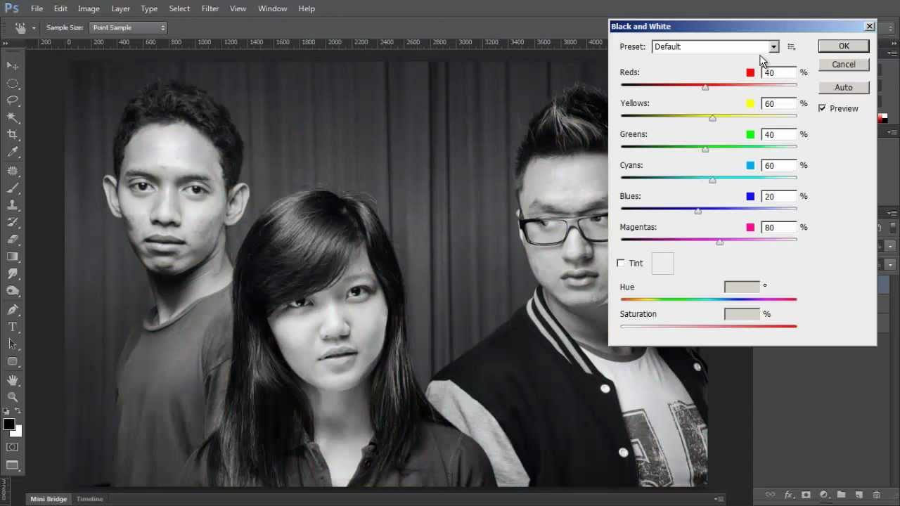 Detail Membuat Foto Hitam Putih Di Photoshop Nomer 8