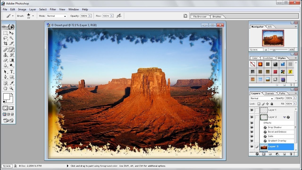 Membuat Frame Gambar Di Photoshop - KibrisPDR