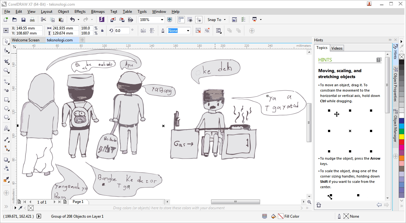 Detail Membuat Gambar Animasi Anak Dengan Corel Draw Nomer 29