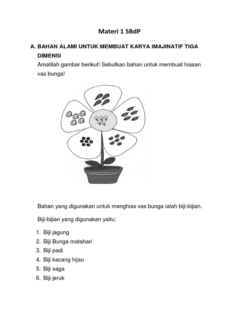 Detail Membuat Gambar Bunga Dari Biji Bijian Nomer 36