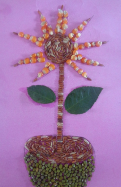 Detail Membuat Gambar Bunga Dari Kacang Hijau Nomer 14