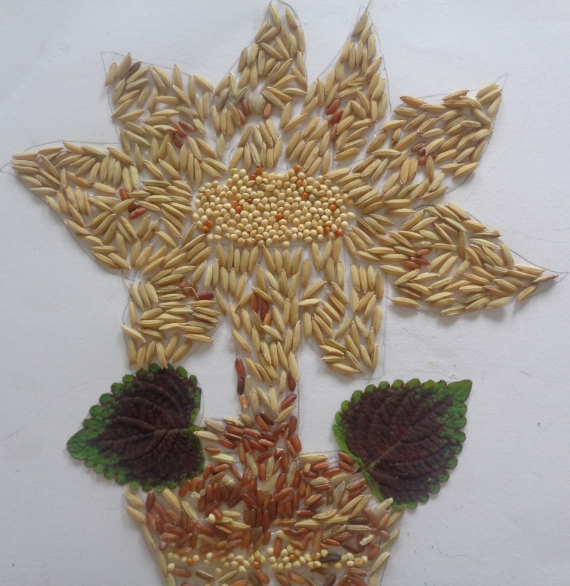 Detail Membuat Gambar Bunga Dari Kacang Hijau Nomer 17