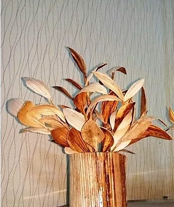 Detail Membuat Gambar Bunga Dari Pelepah Pisang Nomer 6