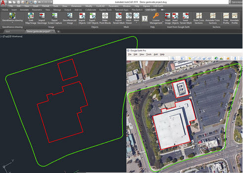 Detail Membuat Gambar Dari Google Earth Ke Autocad Nomer 17