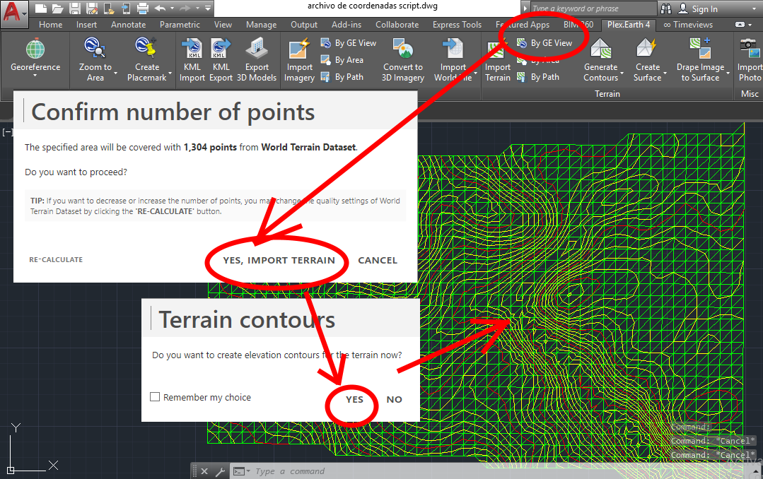 Detail Membuat Gambar Dari Google Earth Ke Autocad Nomer 23