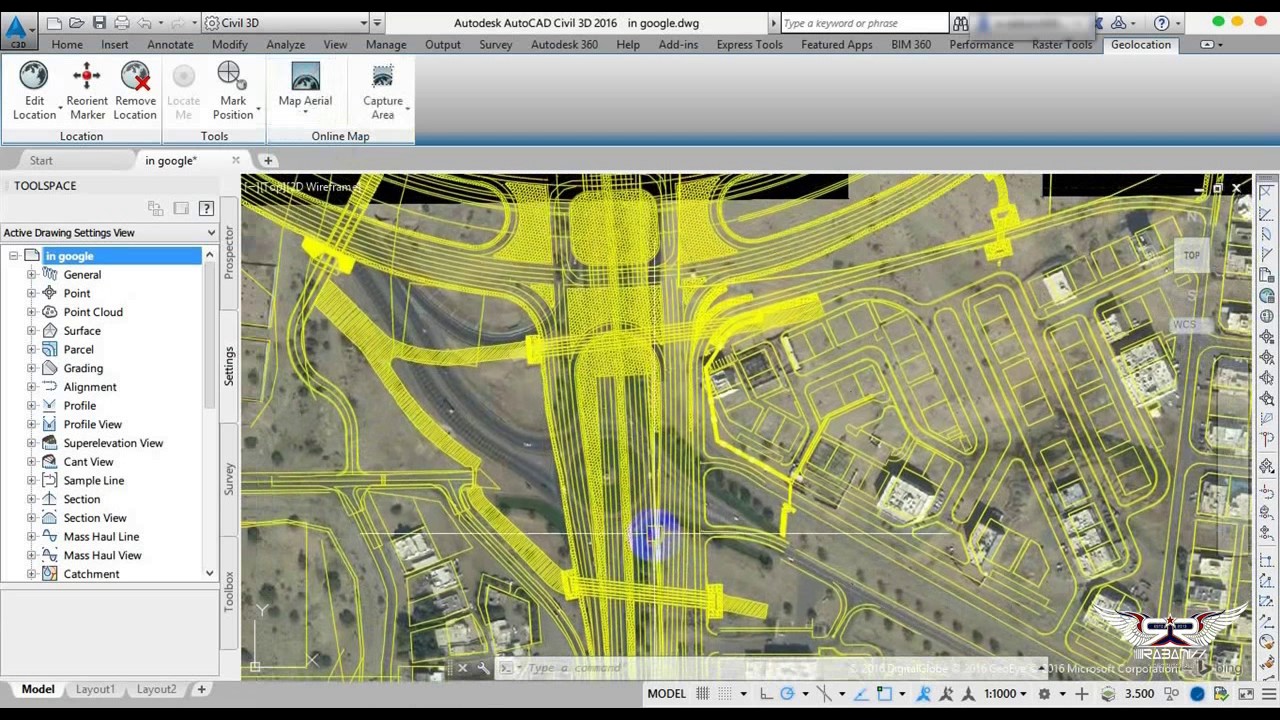 Detail Membuat Gambar Dari Google Earth Ke Autocad Nomer 6