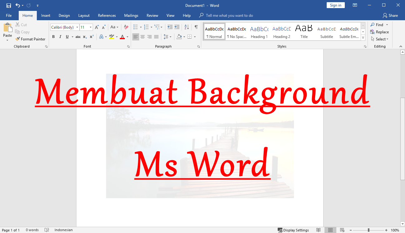 Detail Membuat Gambar Dengan Ms Word Nomer 2