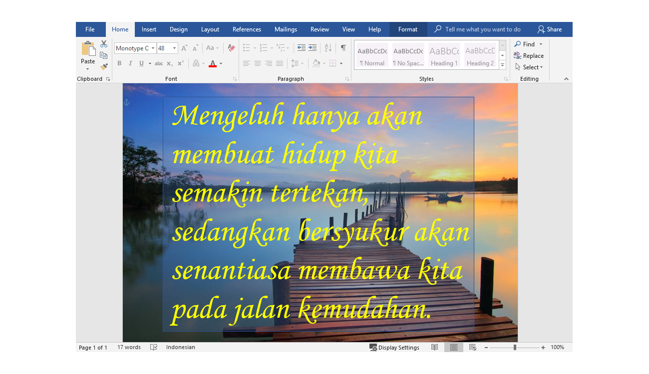 Detail Membuat Gambar Dengan Ms Word Nomer 16
